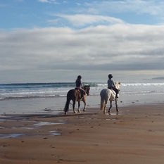 A winter ride along Tyningham Beach 